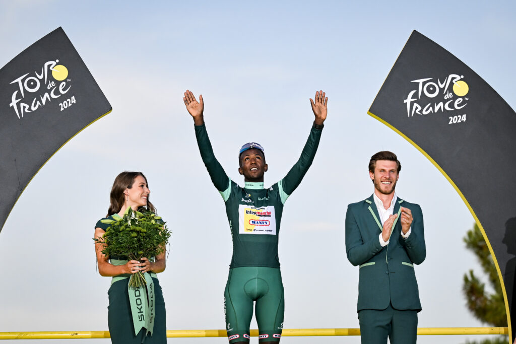 Biniam Girmay podium 2024 Tour de France