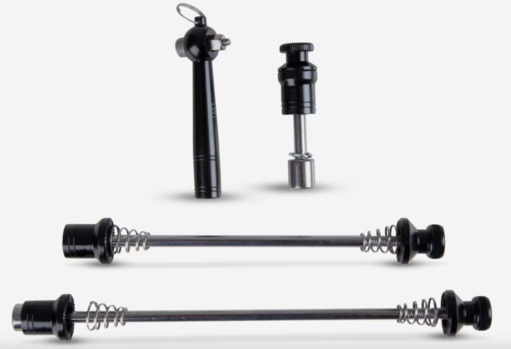 2025 Decathlon Seat Post and Wheel Security Bike Clamps – 1
