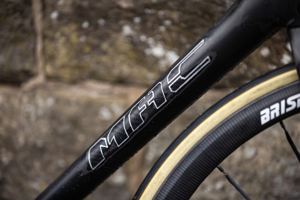 2025 National Hill Climb Championships – Harry MacFarlane bike down tube