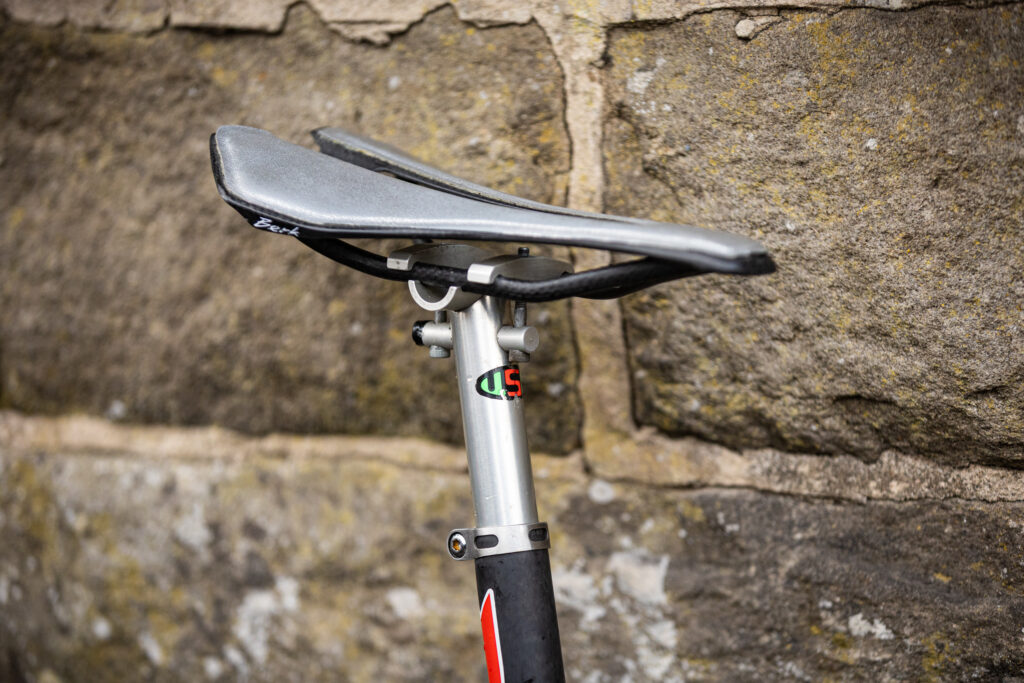 2025 National Hill Climb Championships – Harry MacFarlane bike saddle