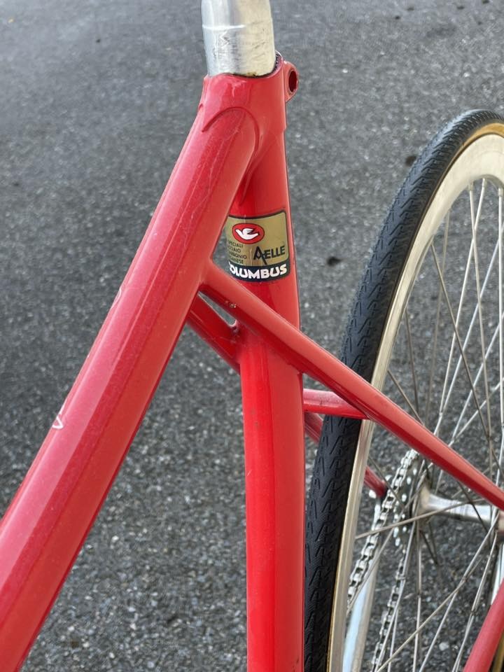 2025 Olmo track bike seat tube Columbus Aelle