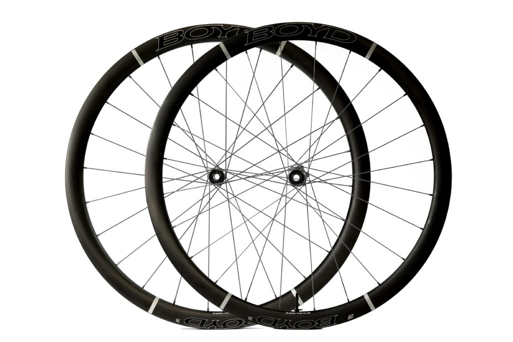 2026 Boyd Cycling Podium 36mm Carbon Disc SL wheel pair studio