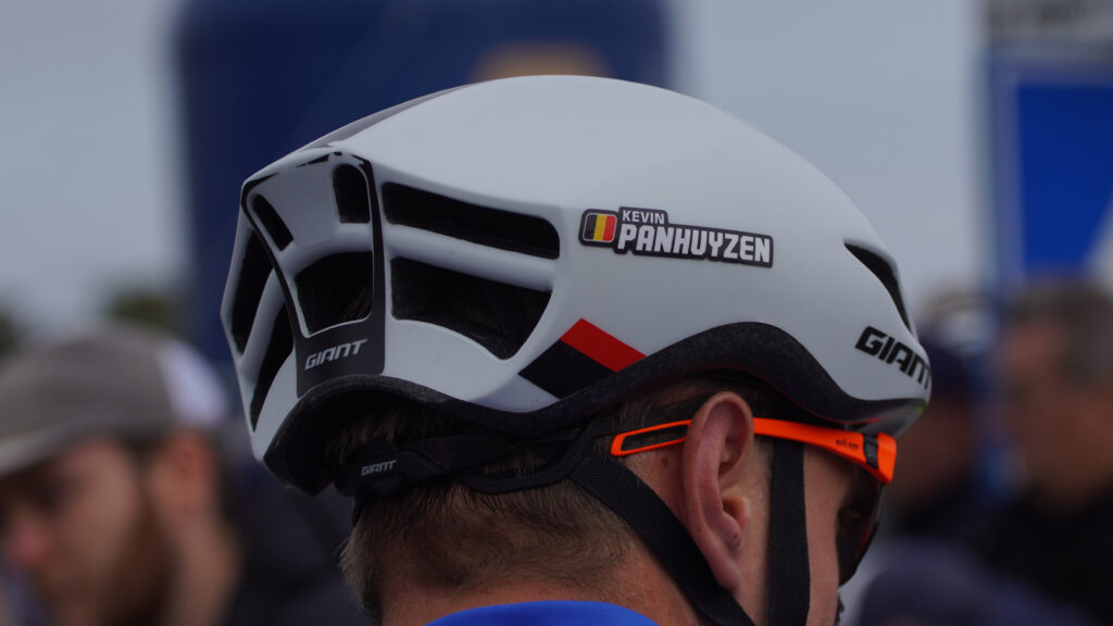 2025 Gravel Worlds Tech Gallery Kevin Panhuyzen’s Giant helmet
