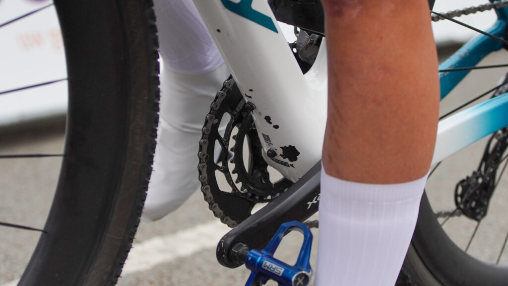 2025 Gravel Worlds Tech Gallery down tube damage