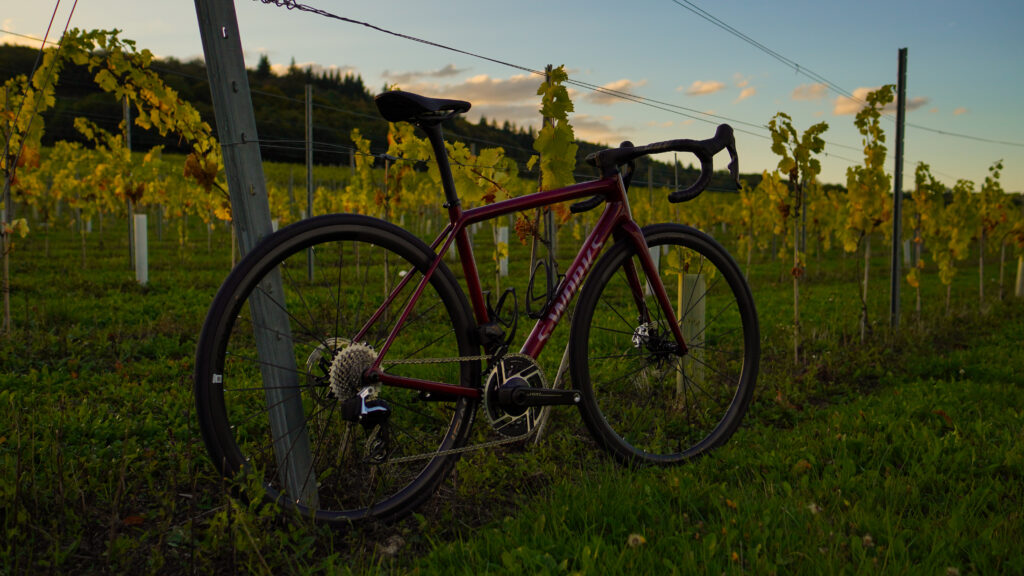 2026 Specialized Aethos Pro AXS – bike in vineyard