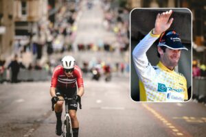 Albert Philipsen at the 2023 UCI junior men’s road world championship, Glasgow