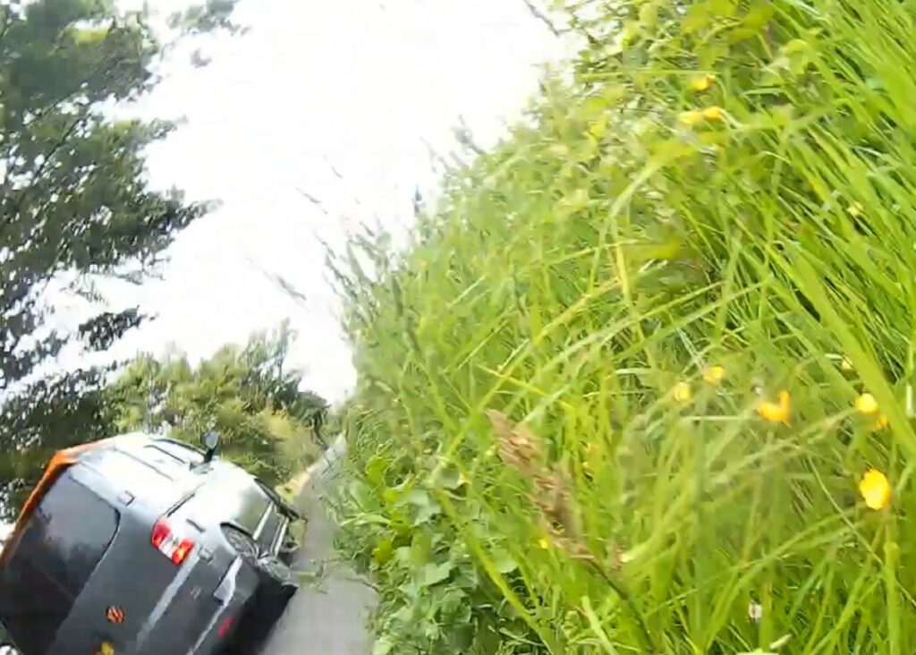 Van driver allegedly shoves cyclist to the ground in road rage confrontation after collision in Carmarthenshire