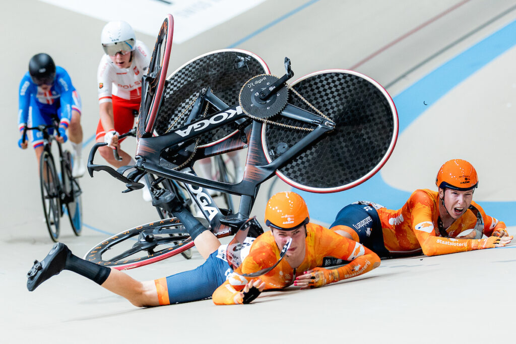 Lorena Wiebes Track World Championships crash
