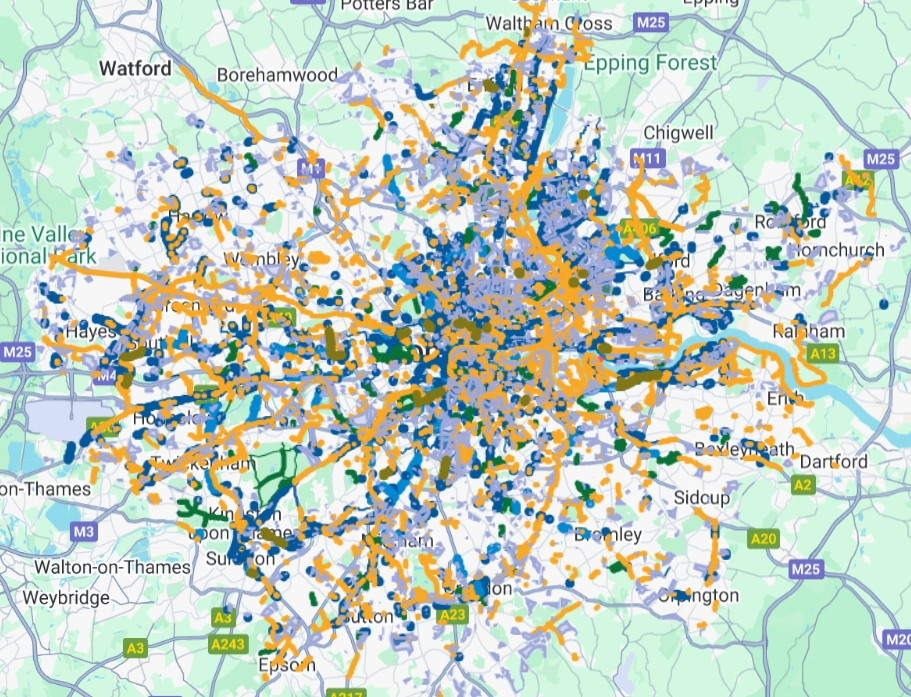 SafeCycleLDN Map