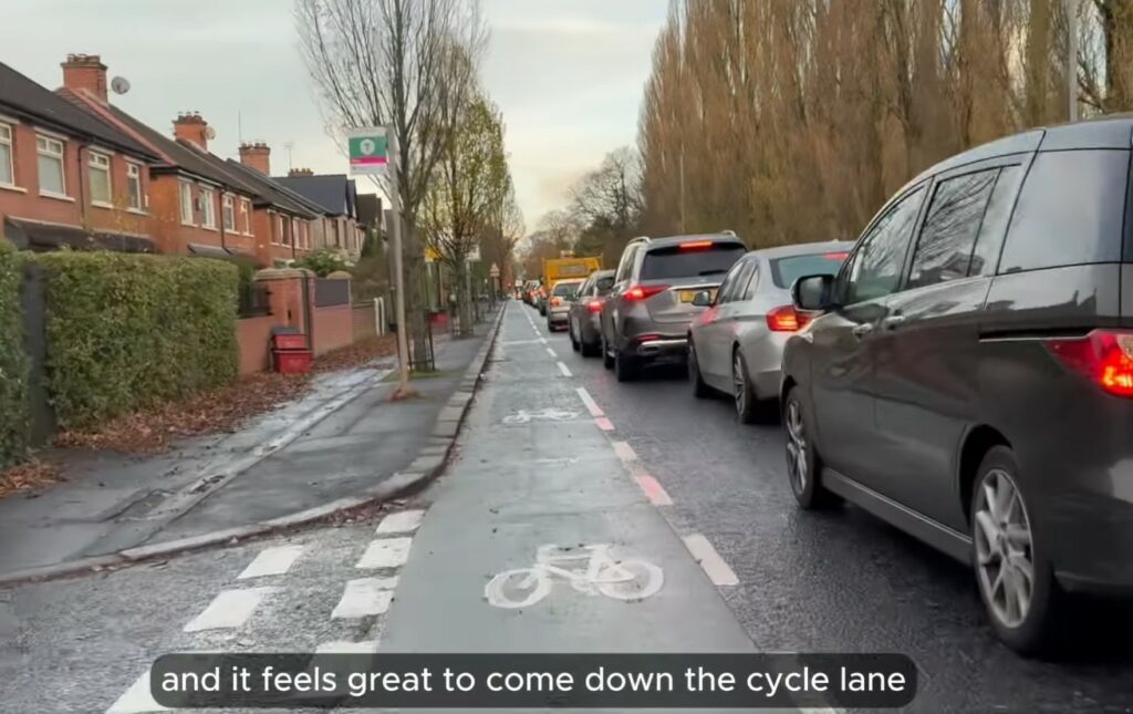 Belfast cycle lane (Department for Infrastructure) 2
