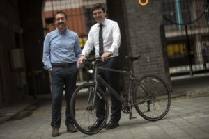 Andy Burnham with Chris Boardman