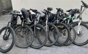 Confiscated e-bikes
