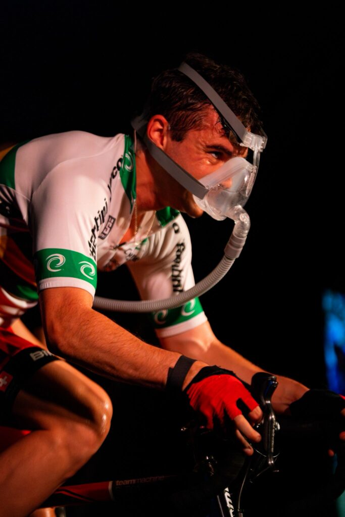 Connor Delves as Cadel Evans