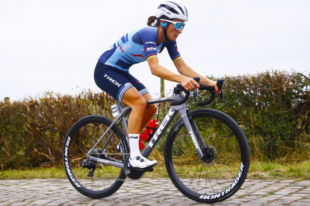 Lizzie Deignan (Great Britain / Team Trek Segafredo Women) in the 2021 Paris-Roubaix
