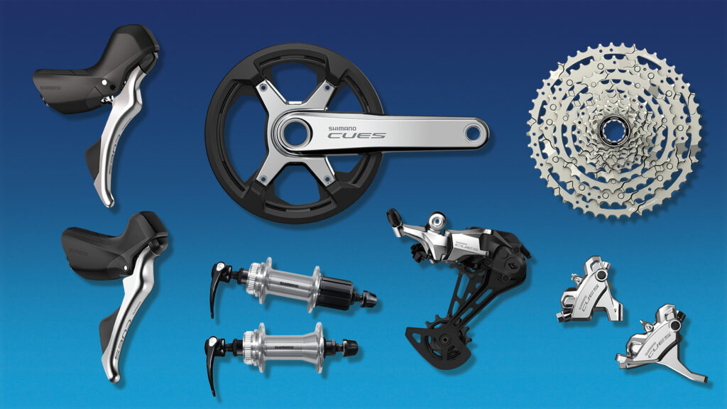 CUES U6000 Polished Silver Drop Bar Groupset