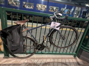 Cyclist issued warning letter for locking bike to railing at Waverley station, Edinburgh