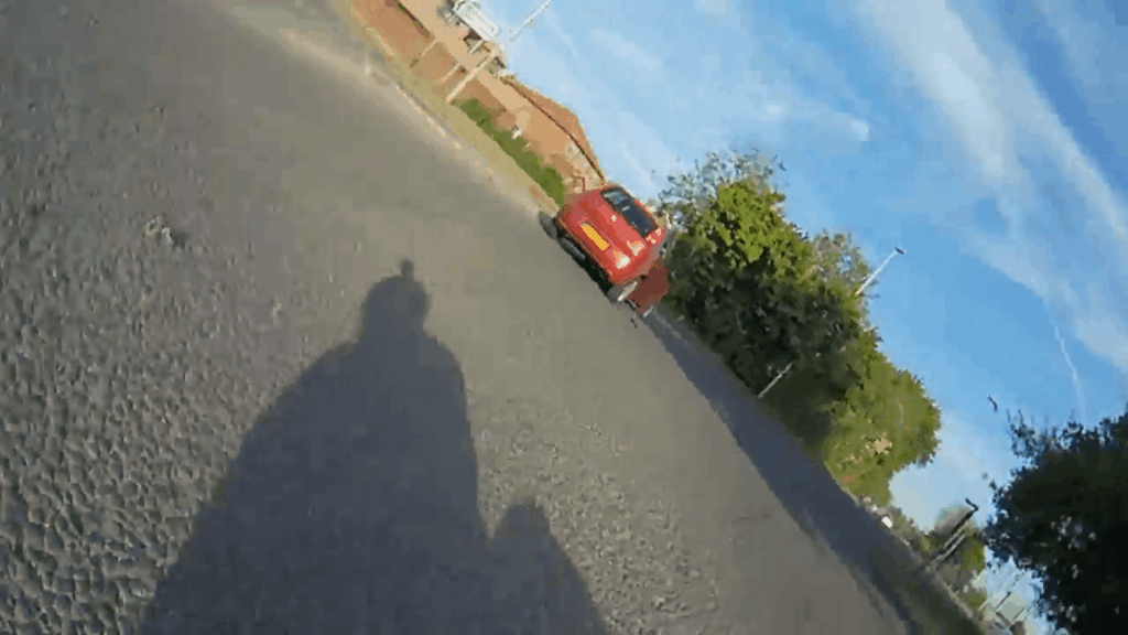 Driver hits cyclist at roundabout
