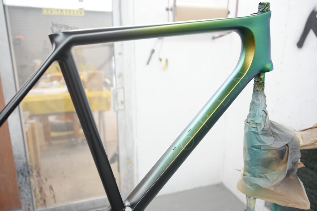 OPEN custom bike build painted frame 2