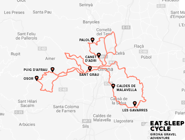 Eat Sleep Cycle Girona Gravel Experience