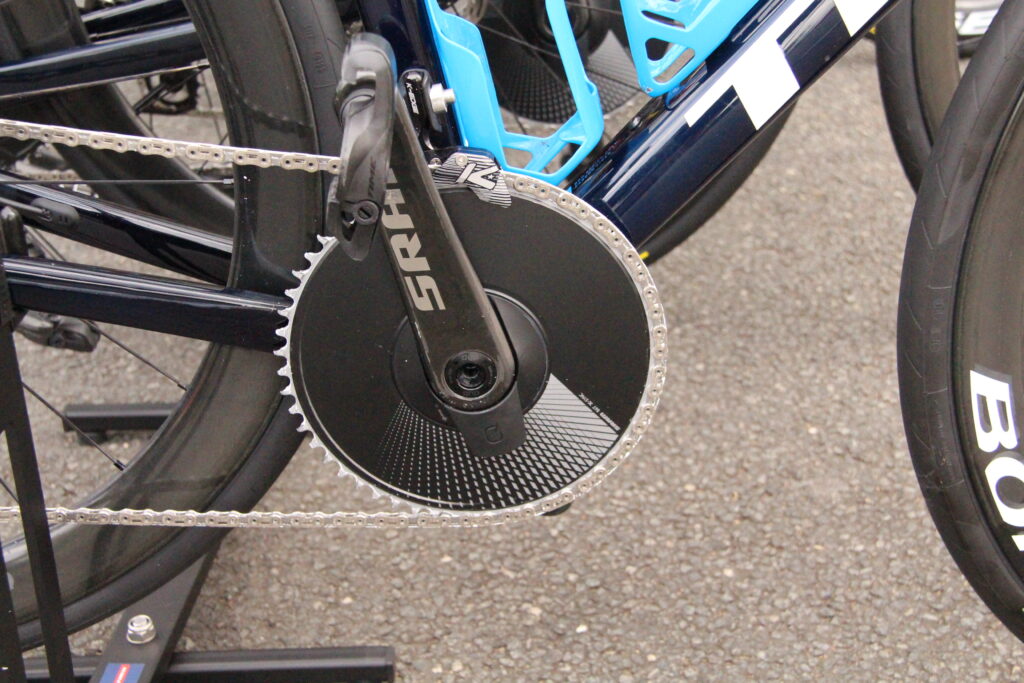 Dauphiné 2025 Edward Theuns Lidl-Trek Madone SRAM Red 1x 54t.JPG