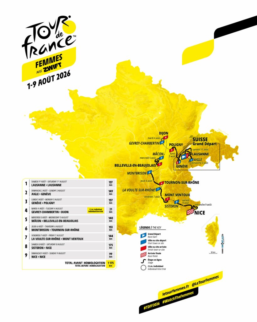 2026 Tour de France Femmes route