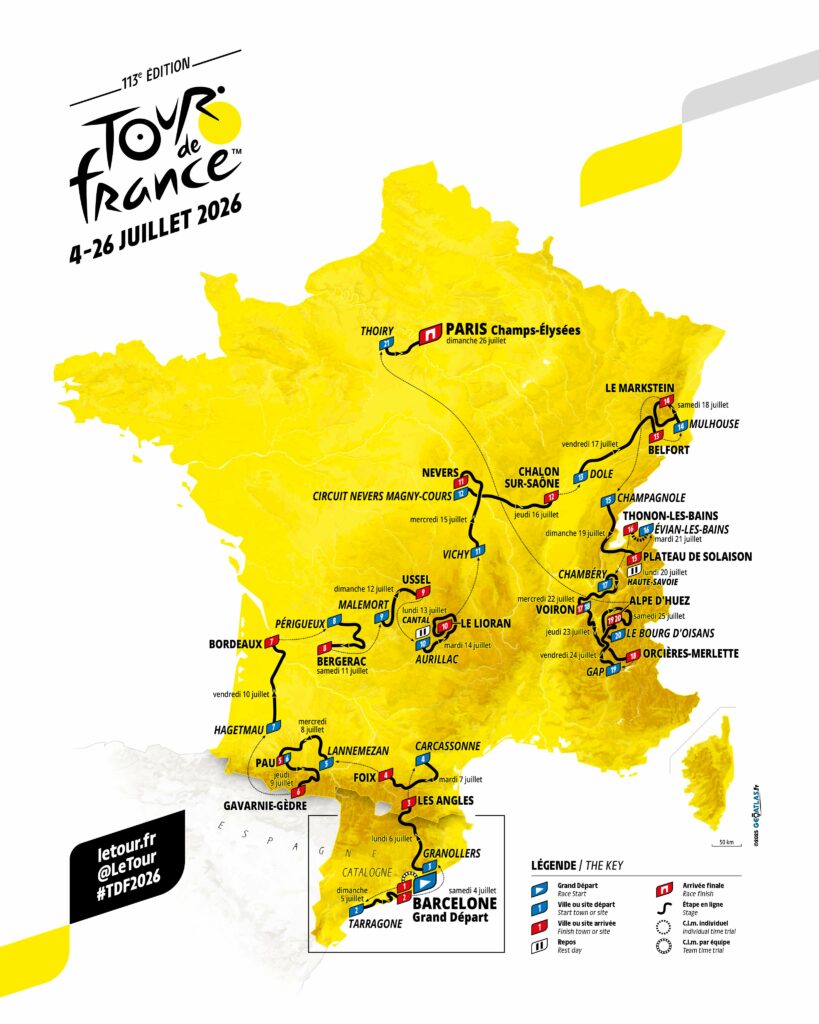 2026 Tour de France route