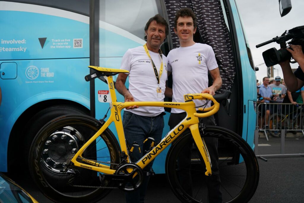 geraint thomas yellow bike