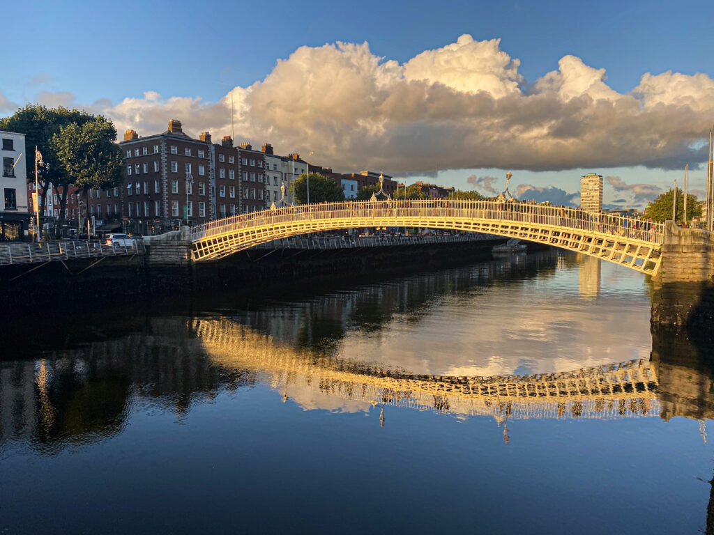Hapenny bridge in Dublin