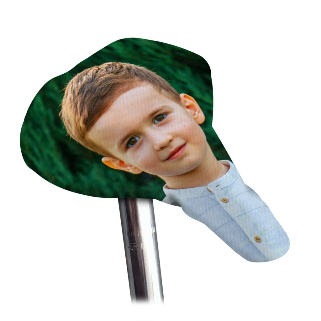 HappySnapGifts Personalised Cycle Seat Cover