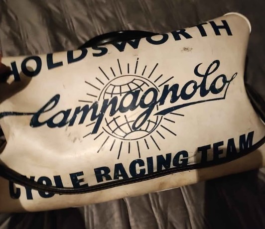 Holdsworth Campagnolo bag with Milk Race sticker on Facebook Marketplace 3