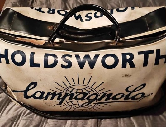 Holdsworth Campagnolo bag with Milk Race sticker on Facebook Marketplace