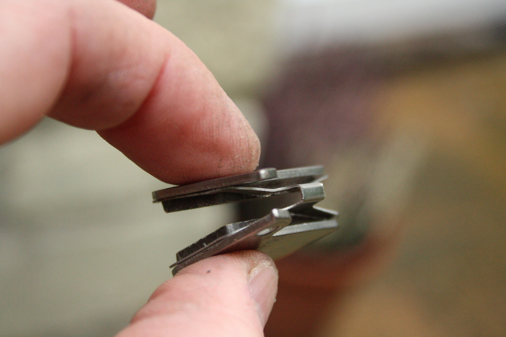 How the new pads and pad spring will look