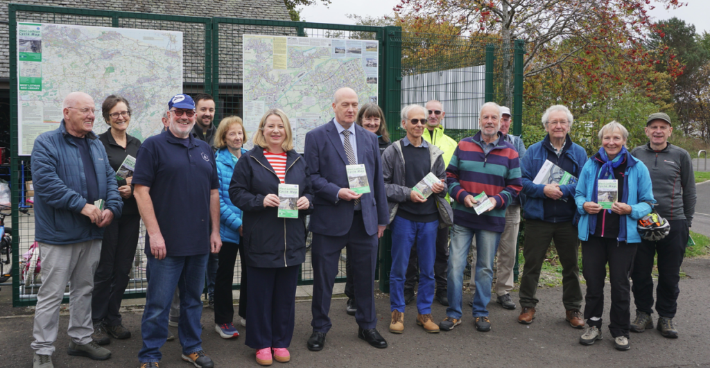 2025 Spokes West Lothian map launch with Kirsteen Sullivan MP and Cllr Peter Heggie