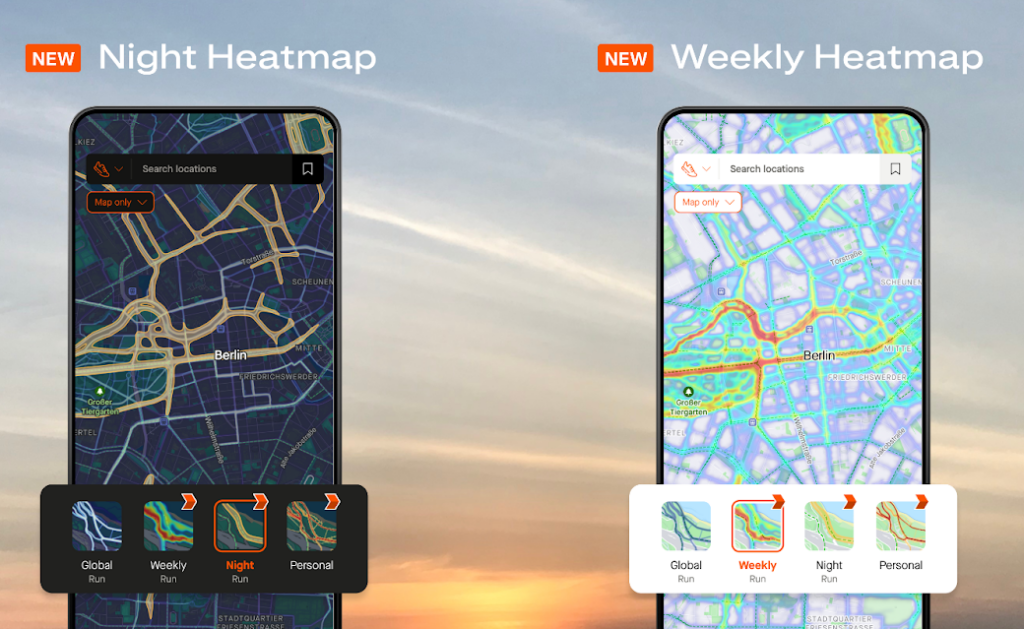 Strava new heatmaps November 2024