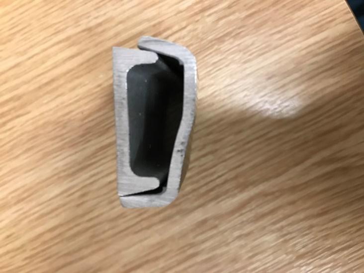 2023 Shimano Ultegra Broken crank delamination 2 cross section