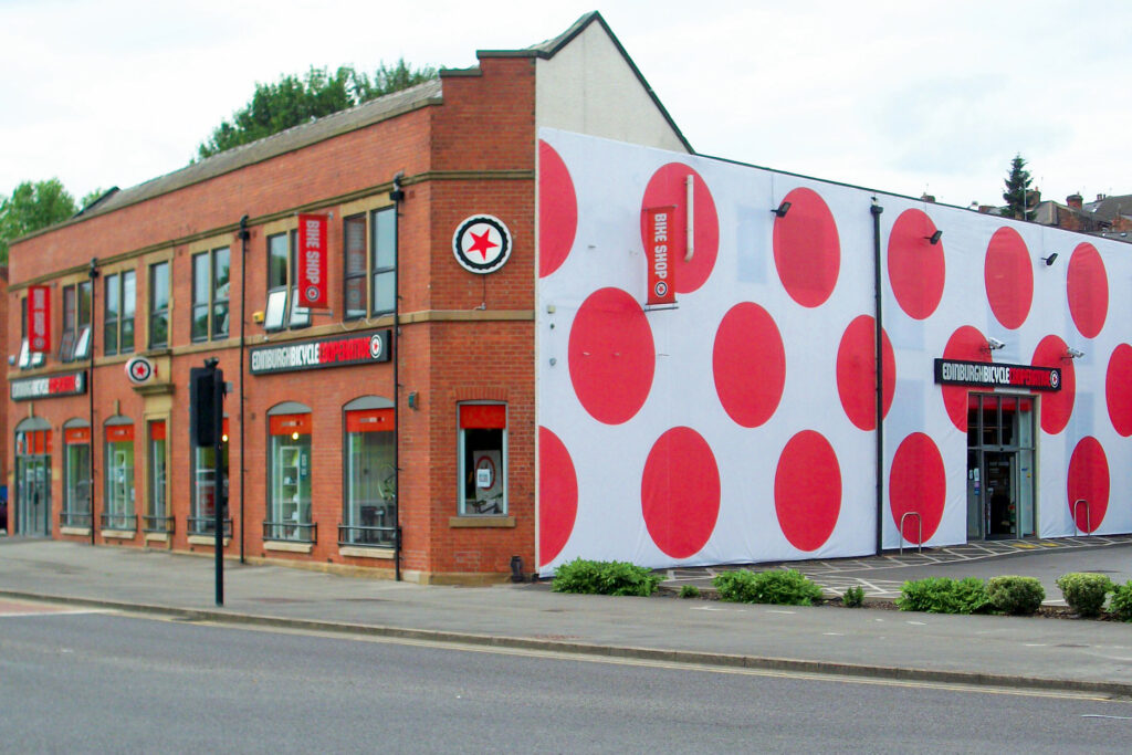 Edinburgh Bicycle Sheffield gets a polka-dot makeover for the Tour