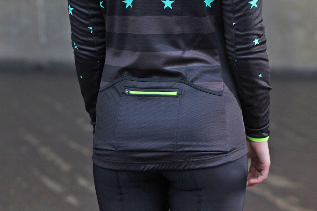 dhb Womens Blok Superstar Long Sleeve Jersey - pocket