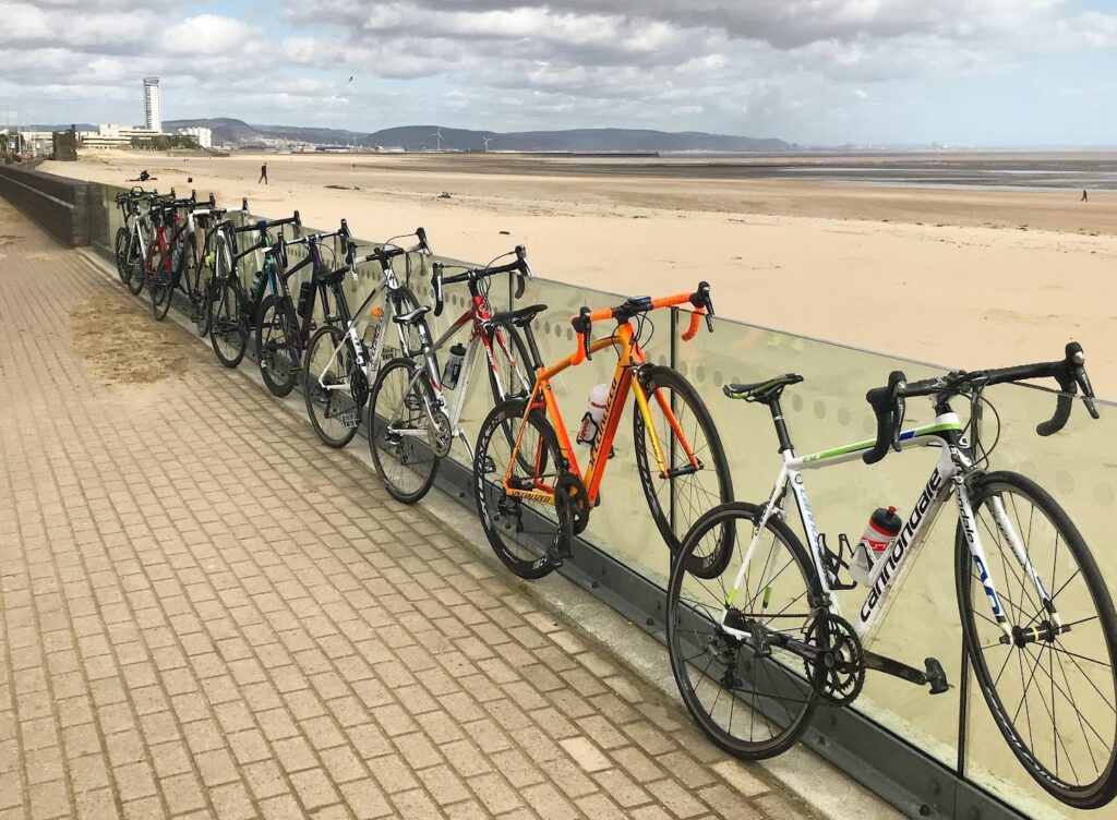 2022 komoot coffee and ride swansea seafront