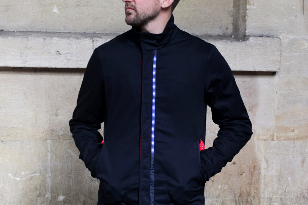 Lumo Herne Hill Harrington Jacket - lit up