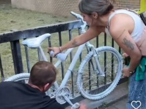Matheus Piovesan ghost memorial bike, east London