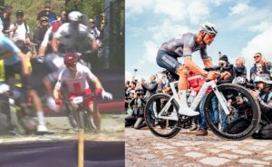 Mathieu van der Poel, mountain bike crash, Paris-Roubaix 2025