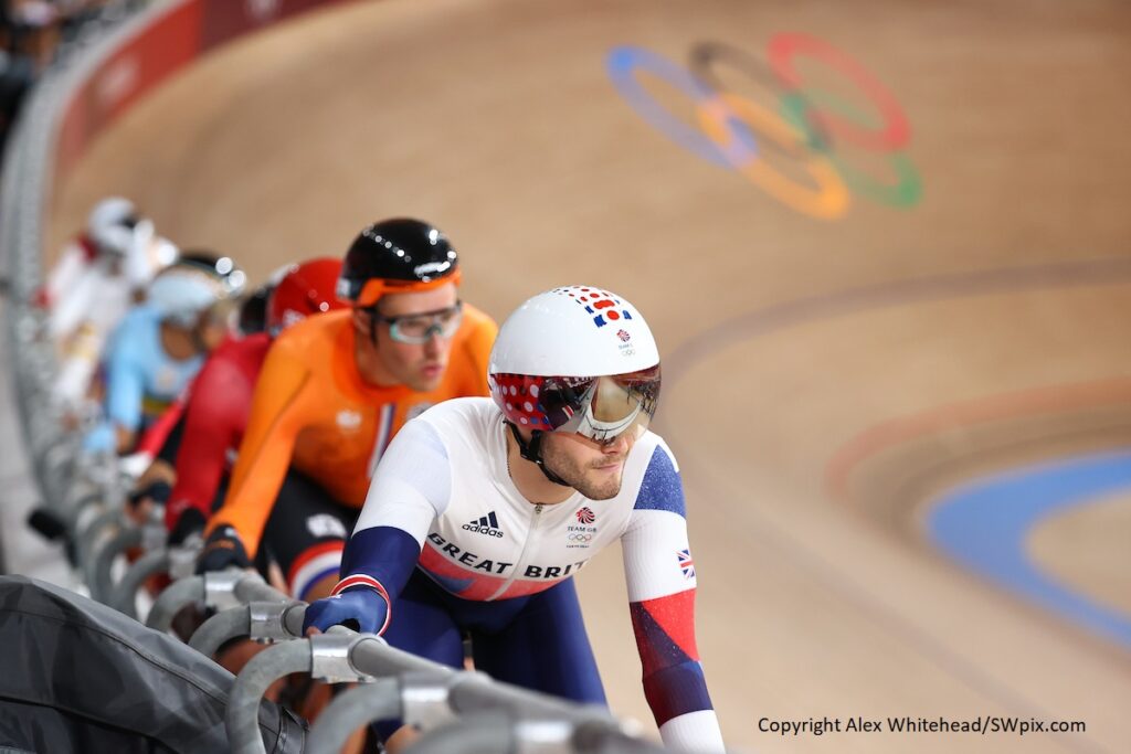 Matt Walls in the omnium at Tokyo 2020 (Copyright Alex Whitehead, SWpix.com).JPG