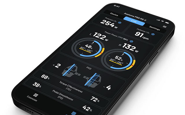 Favero Assioma PRO RS pedals 2025 app