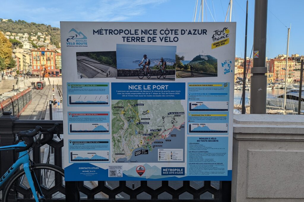 Nice-Antibes – Vieux Port info panel (copyright Simon MacMichael)