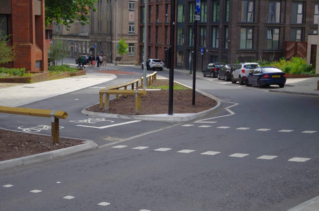Old Market Gap cycle lane, Bristol