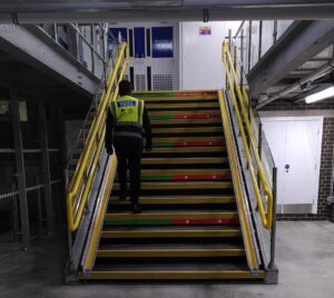 Richmond Station cycle hub stairs