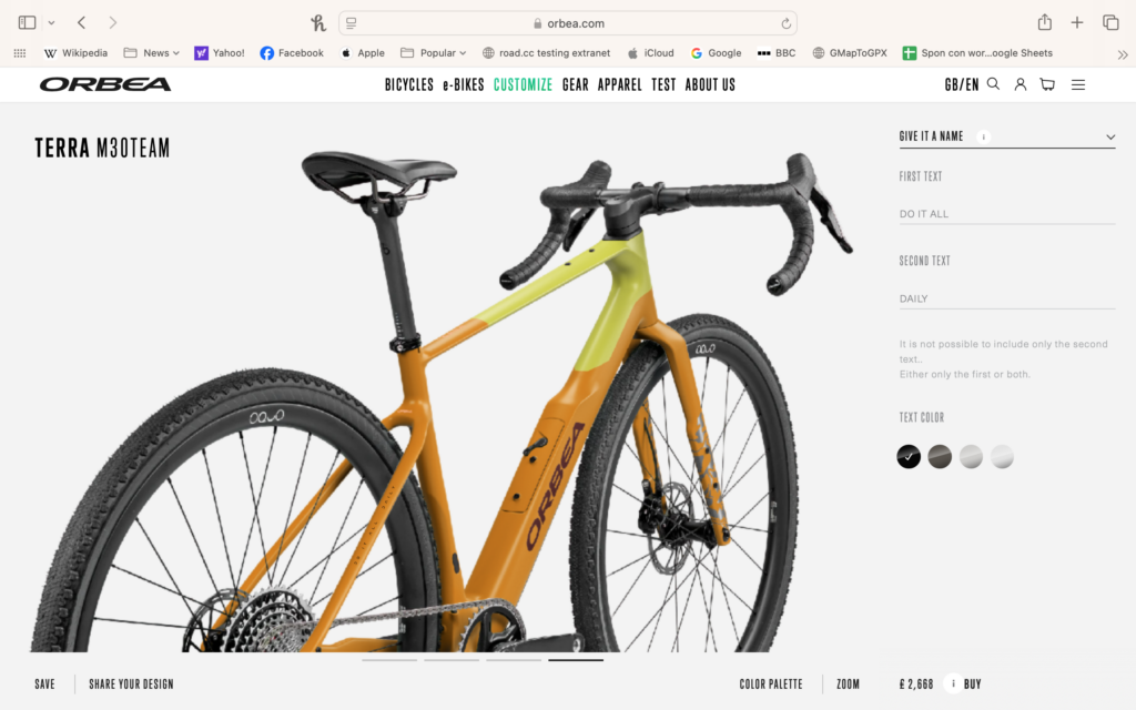 Orbea Terra M30 Team &ndash; name rear