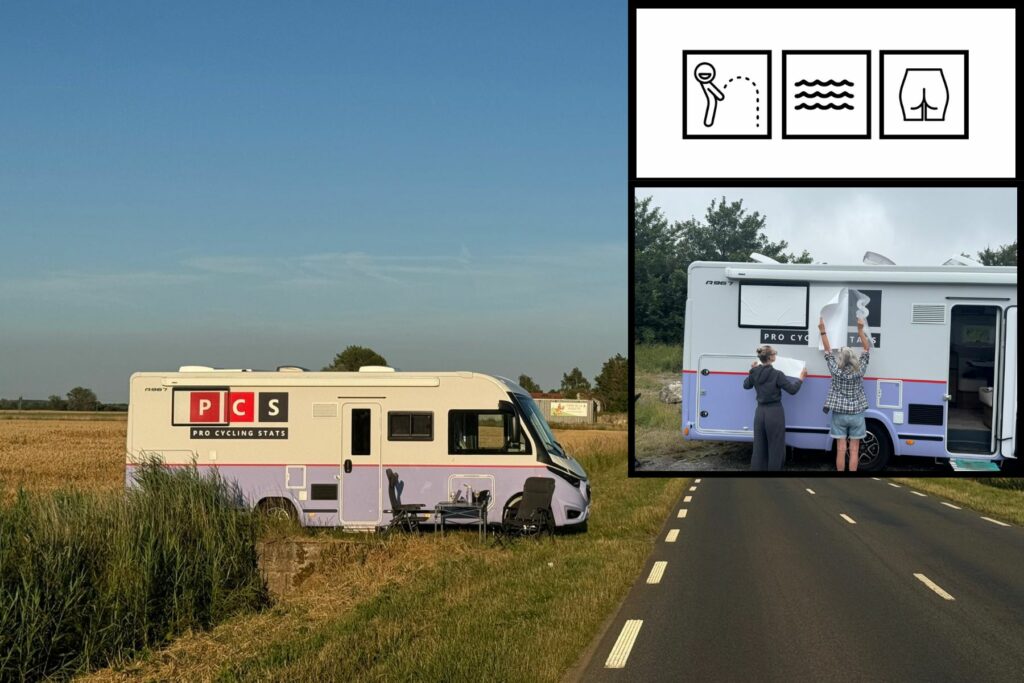 PCS campervan at 2025 Tour de France