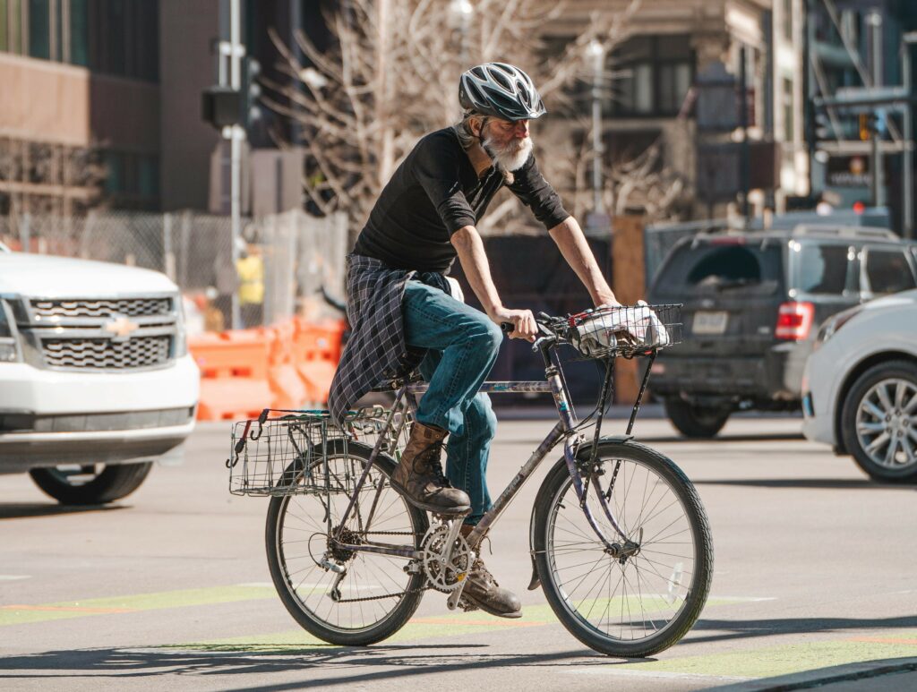 Cyclist in Pennsylvania