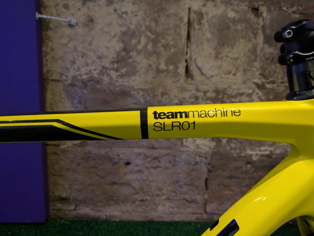 BMC yellow Cadel Evans Teammachine